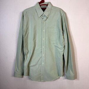 Vintage Ralph Lauren Rugby University Oxford Green Men's‎ Button Up Shirt Size M